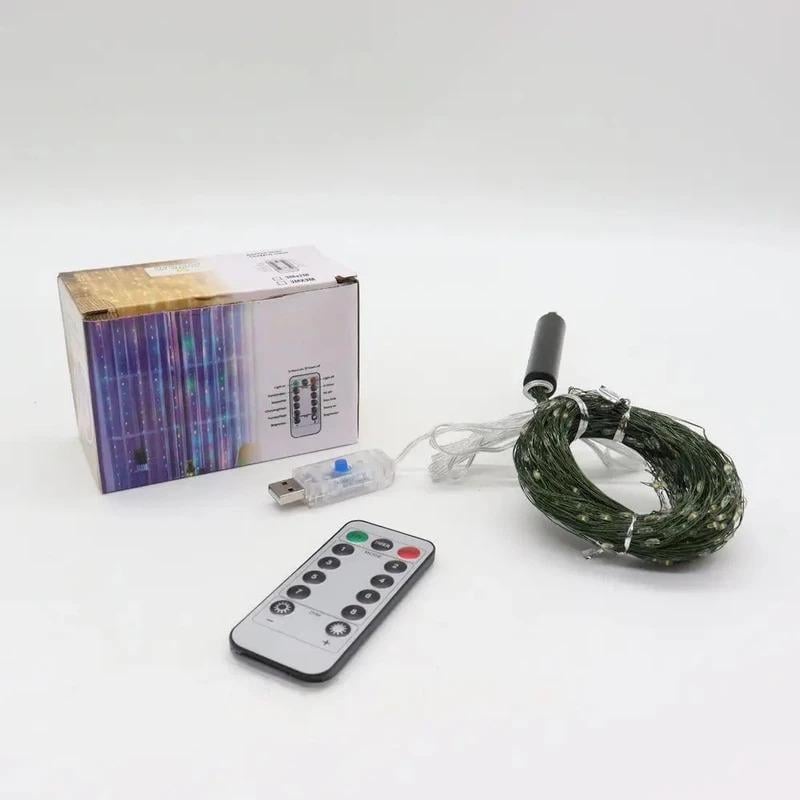 Гірлянда Кінський хвіст з пультом теплий білий 600LED 3 м (234574677_475) Гірлянда Кінський хвіст з пультом теплий білий 600LED 3 м (234574677_475)
