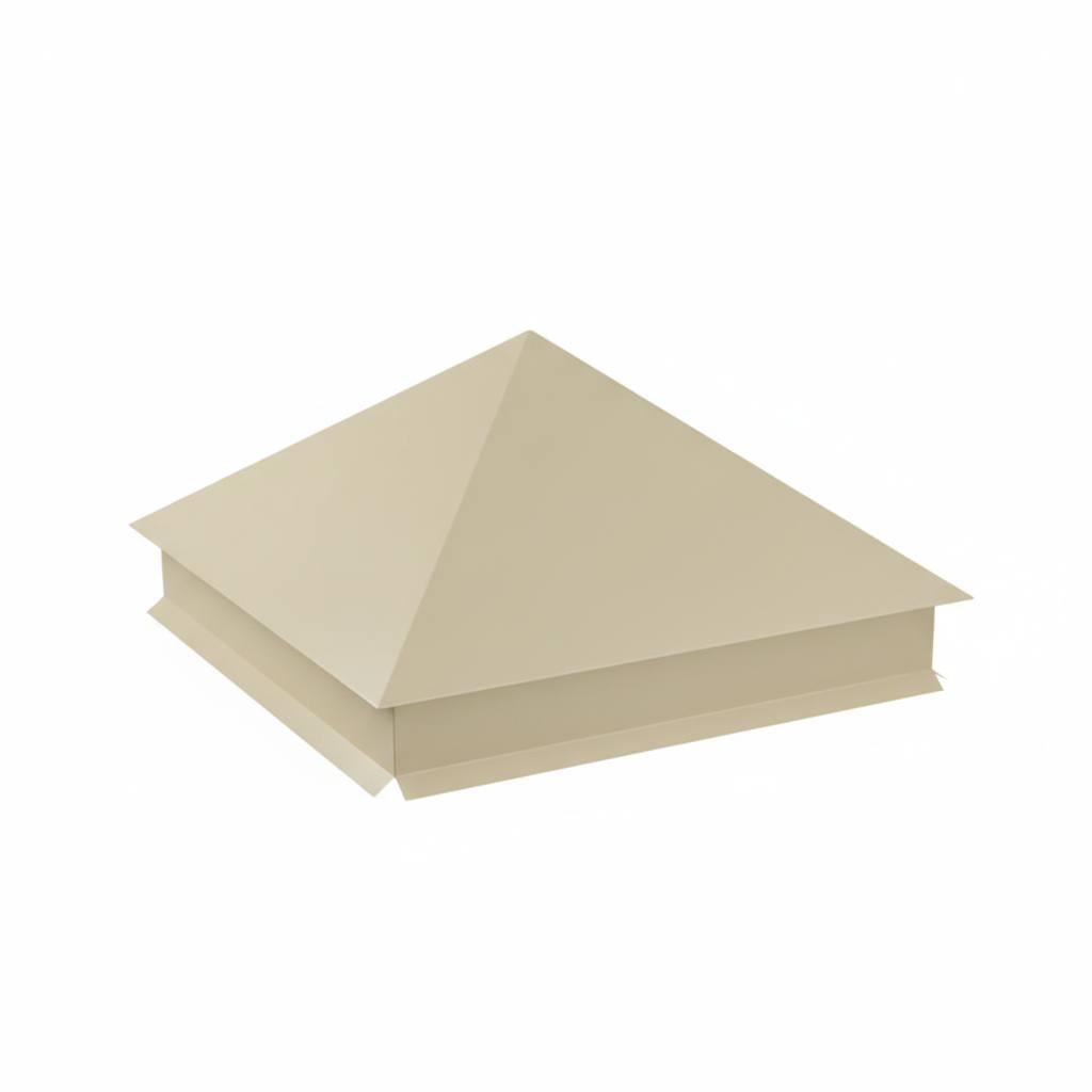 Колпак 520х520х100 мм Глянец 0,5 RAL1015