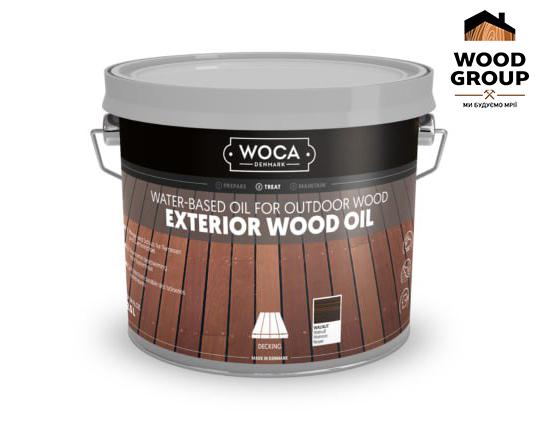 Олія для дерев'яних терас Woca Exterior wood Oil 2,5 л Walnut Грецький горіх (17534947) - фото 3