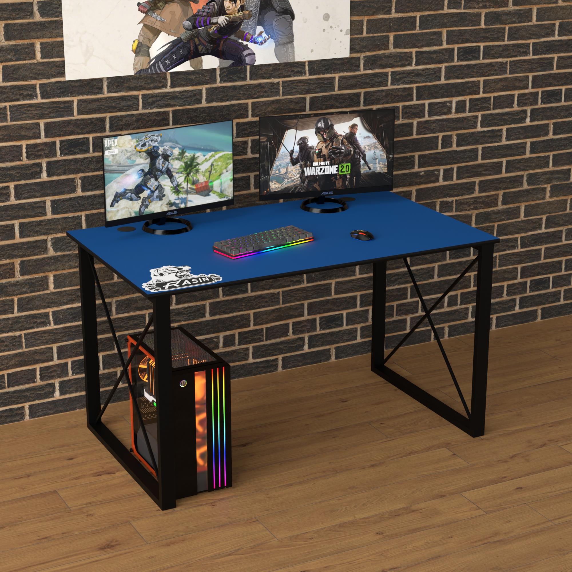 Геймерський стіл Тіса-меблі Rasin LOFT-21 120х80х75 см Синій