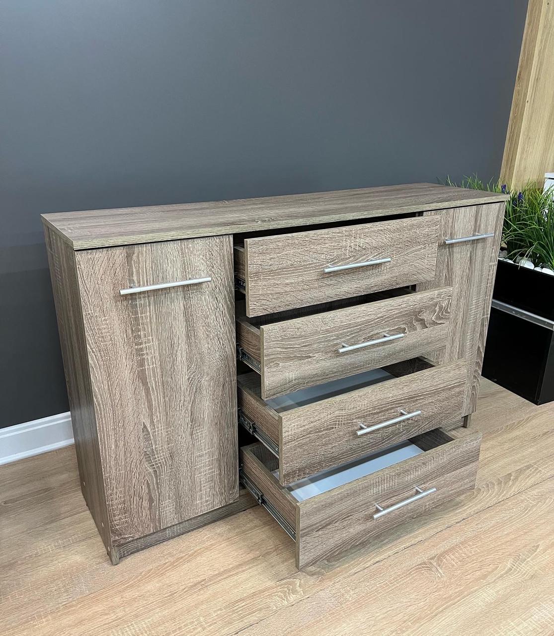 Комод Standart 4/2 1250х810х350 мм Дуб сонома трюфель - фото 5 Комод Standart 4/2 1250х810х350 мм Дуб сонома трюфель - фото 5