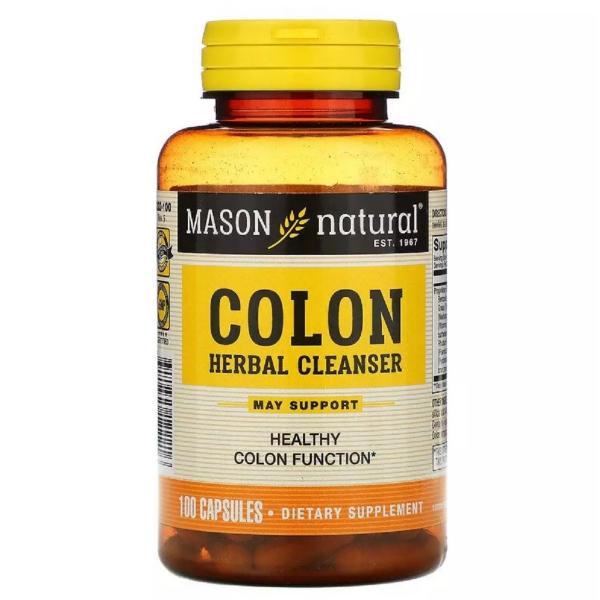 Натуральная добавка для очищения кишечника Mason Natural Colon Herbal Cleanser 100 капс. (000021088)