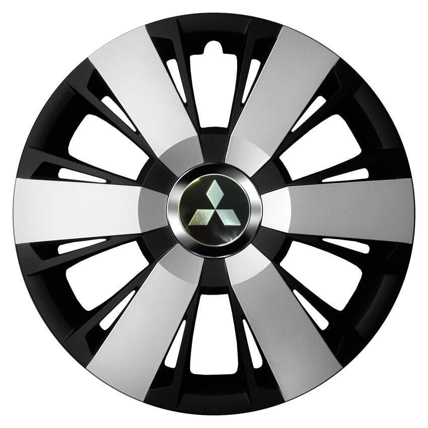 Комплект колпаков JAWOPLAST Sportivo Duo R16 для Mitsubishi 4 шт. Silver/Black (28435126)