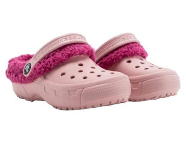 Крокси для дівчинки Crocs Mammoth Clog Pink/Purple р. 27/28 Рожевий (26405)