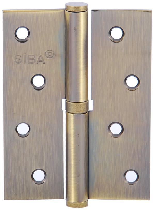 Петля дверная Siba 100 мм правая Античная бронза (1 ВВ 4" Х 3" Х 2,5ММ FHP L AB)
