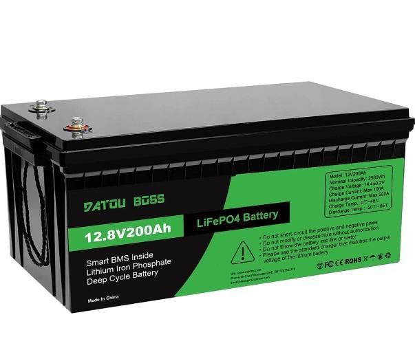 Аккумулятор литий фосфатный железо DATOU BOSS LiFePO4 12V 200 Ah с BMS 2560Wh (2104619065)