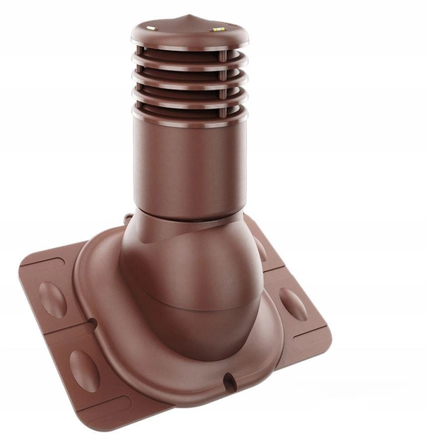 Выход вентиляционный утепленный универсальный Kronoplast KU 150 мм для всех видов кровли Ral 8017 Коричневый