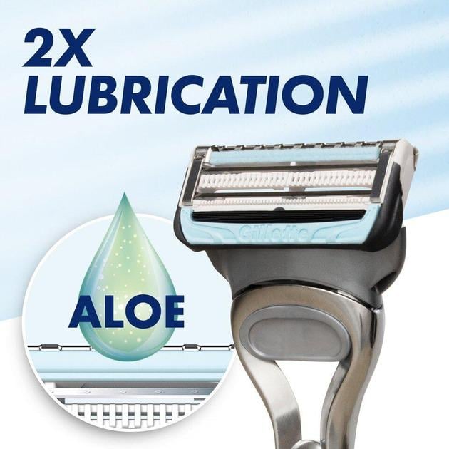 Сменные картриджи для бритья мужские GILLETTE Skinguard Sensitive 10 шт. - фото 3 Сменные картриджи для бритья мужские GILLETTE Skinguard Sensitive 10 шт. - фото 3