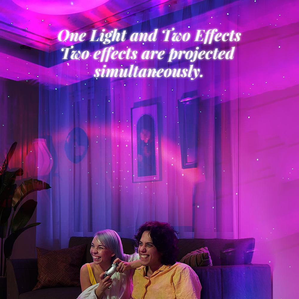 Ночник-проектор Северное сияние XO YH12 Northern Lights с Bluetooth колонкой - фото 6