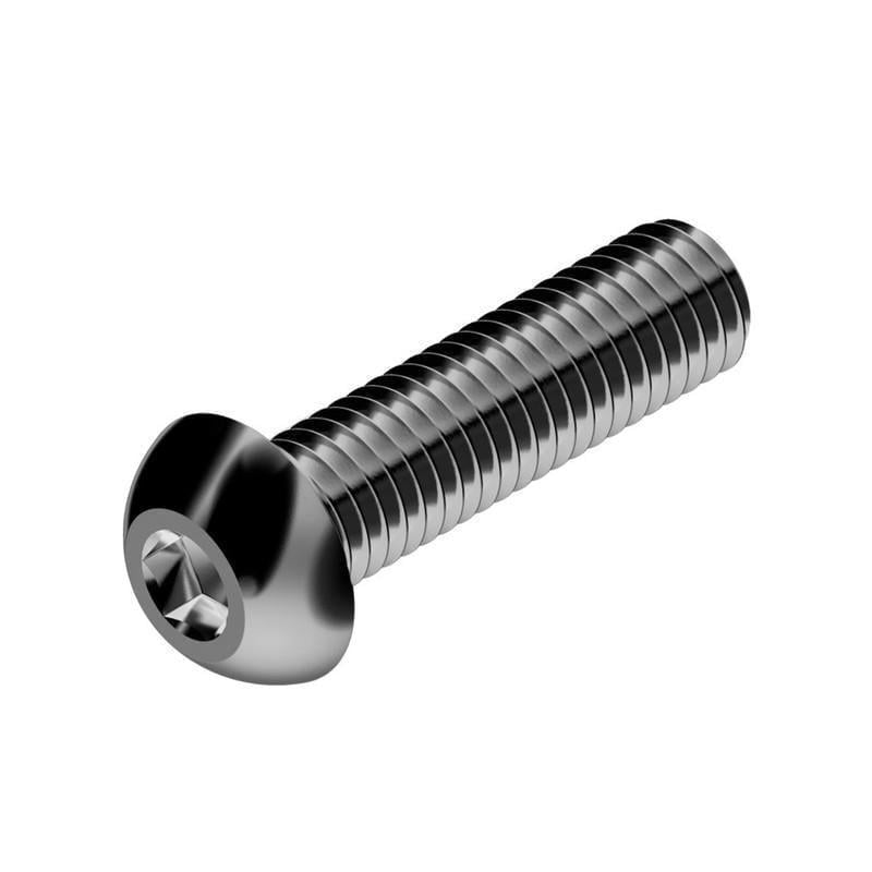 Гвинт Metalvis М4х14 ISO7380-1 10.9 без покриття повна різьба крок 0,7 напівкругла HX2,5 500 шт. (5I22000005I2401400)