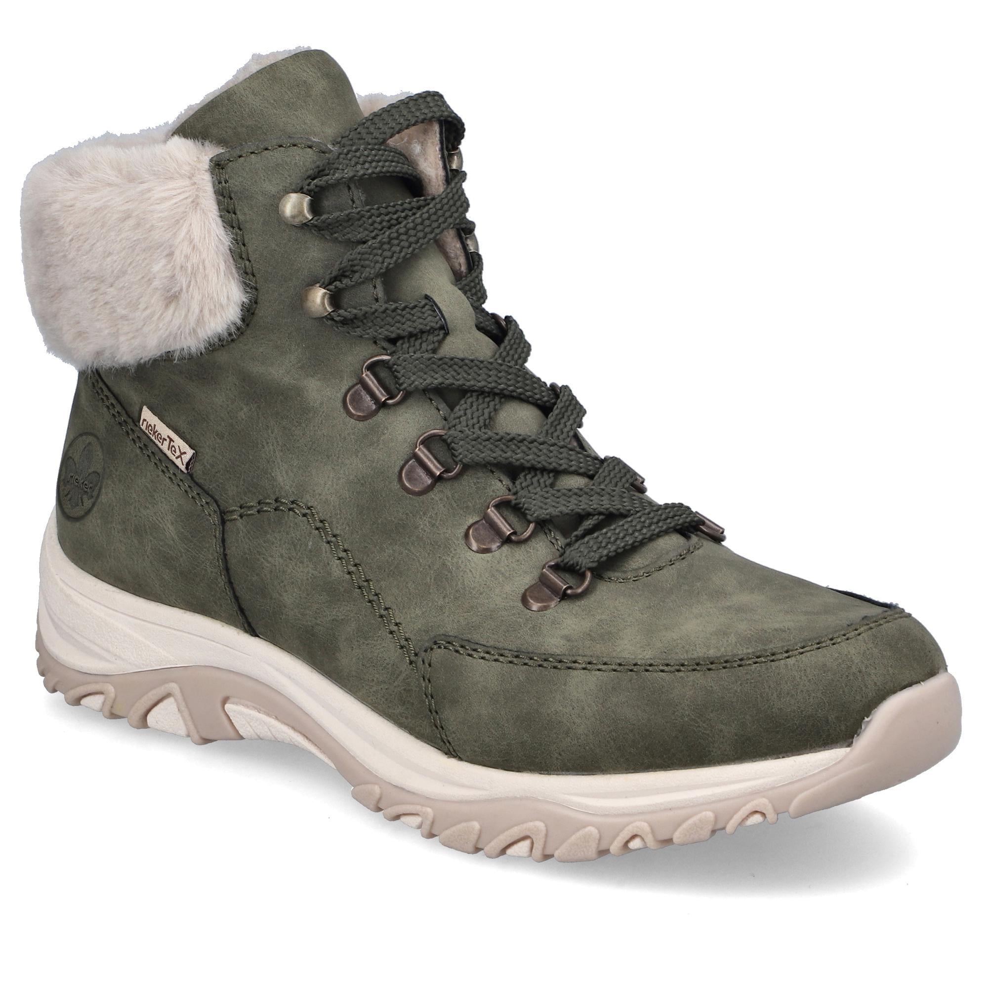 Ботинки женские зимние RIEKER повседневные р. 36 Зеленый (013911-36)