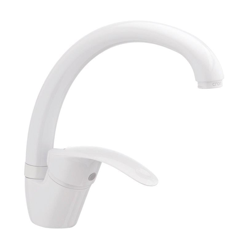 Смеситель для кухни Cron MARS 777 Белый (CR0787)
