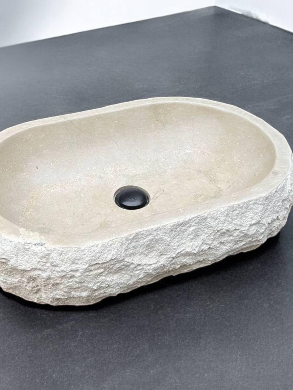 Раковина из песчаника BAY MAR 40 см Белый (68568) - фото 2