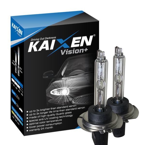 Лампы ксеноновые Kaixen H7 4300K Vision+ Maxx 35W 3800Lm