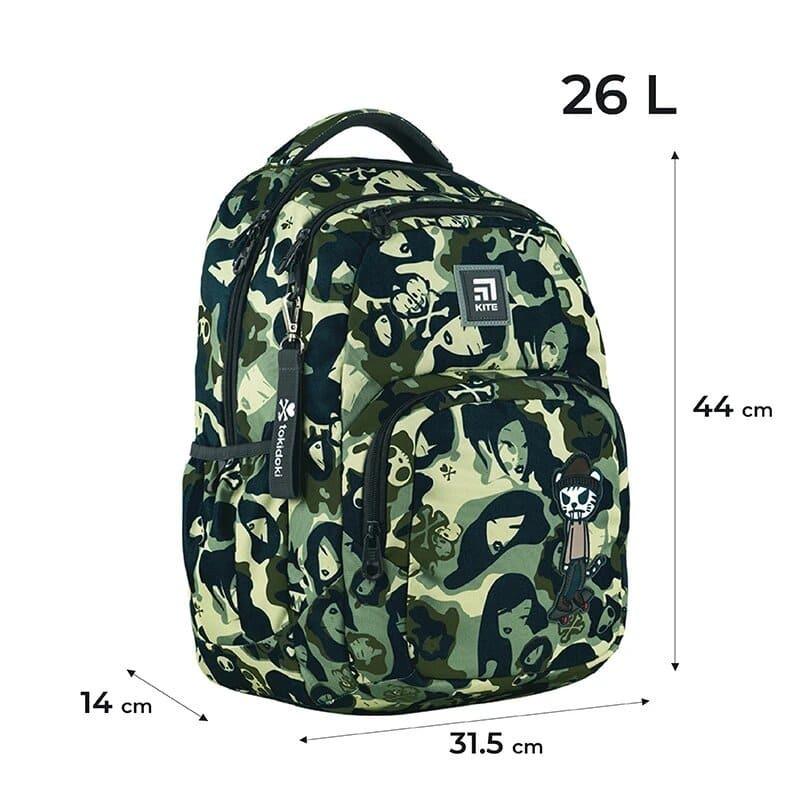 Шкільний рюкзак підлітковий KITE Education TK24-903L teens tokidoki 26 л Зелений - фото 4