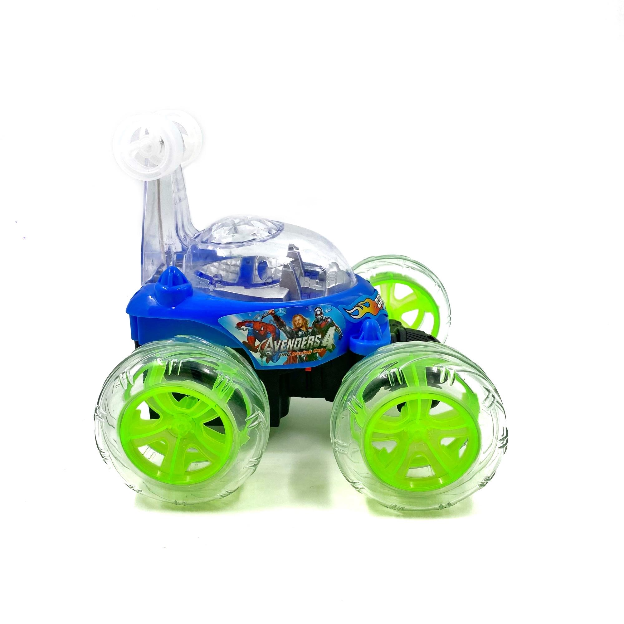 Машинка перевертыш музыкальная Jia Yue Toys на радиоуправлении 18 см 4,8 В Разноцветный (95048) - фото 2