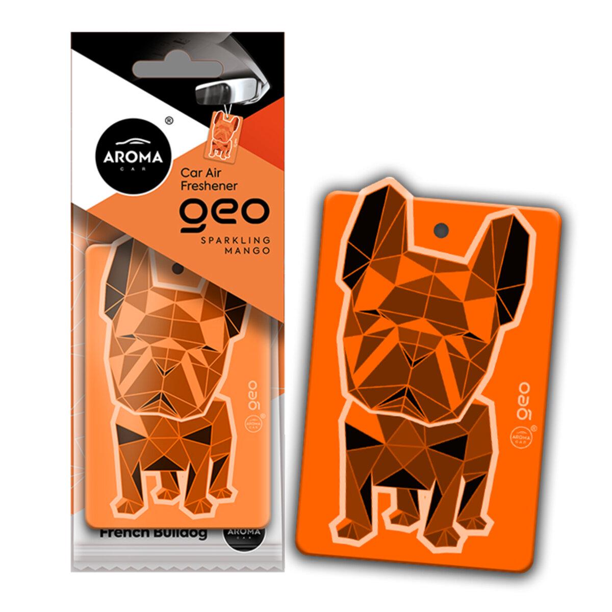 Ароматизатор Aroma Car Cellulose Geo Dog - Orange Sparkling Mango