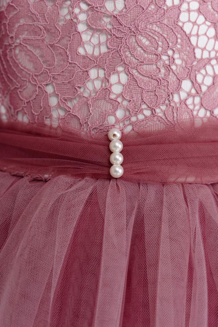 Платье праздничное для девочки 122 см Розовый (2415867093) - фото 9