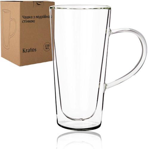 Чашка Banquet Doblo Kratos с двойной стенкой конус 350 мл (32271)