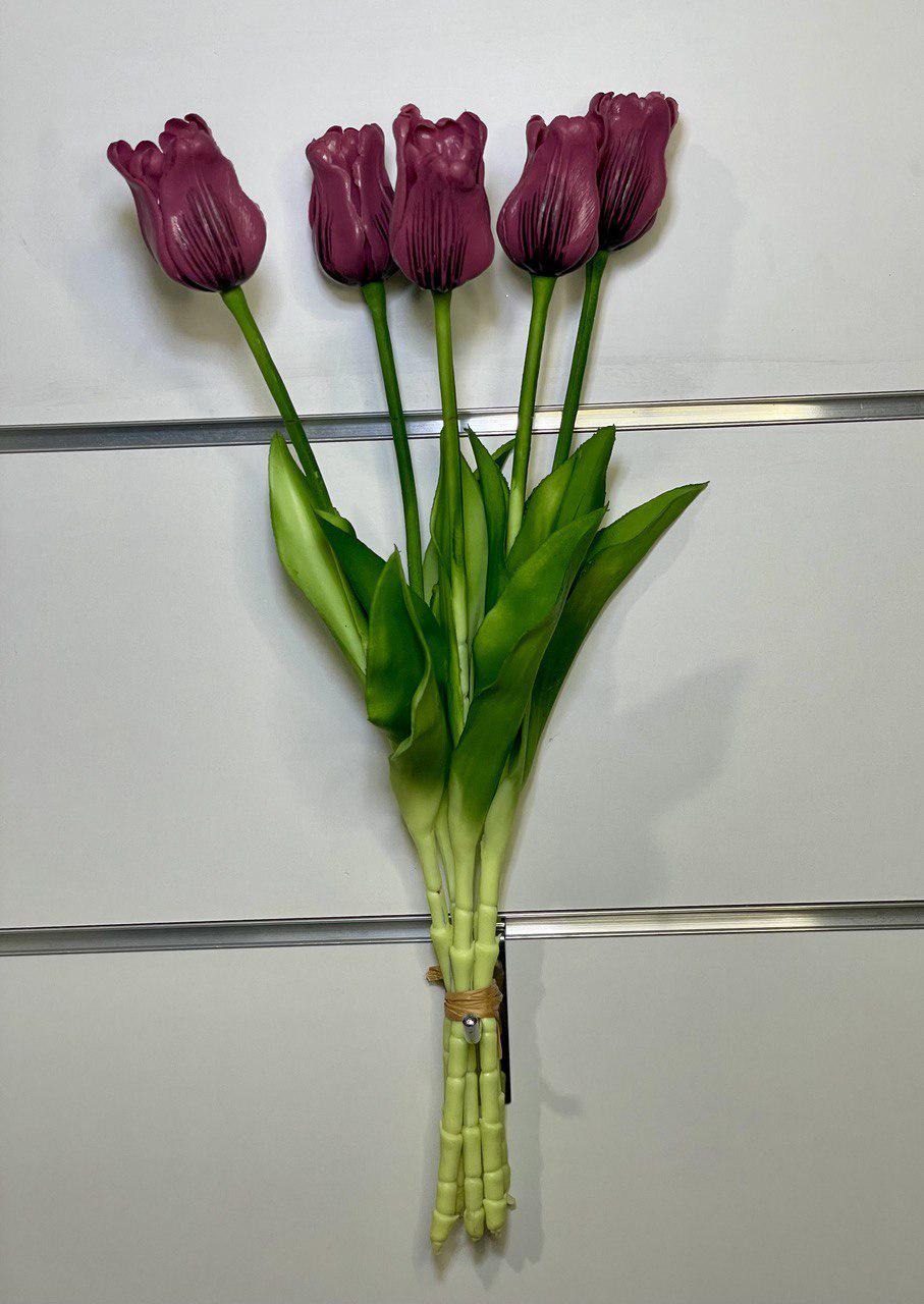 Декоративный тюльпан 5 шт. Фиолетовый (T0007) Декоративный тюльпан 5 шт. Фиолетовый (T0007)