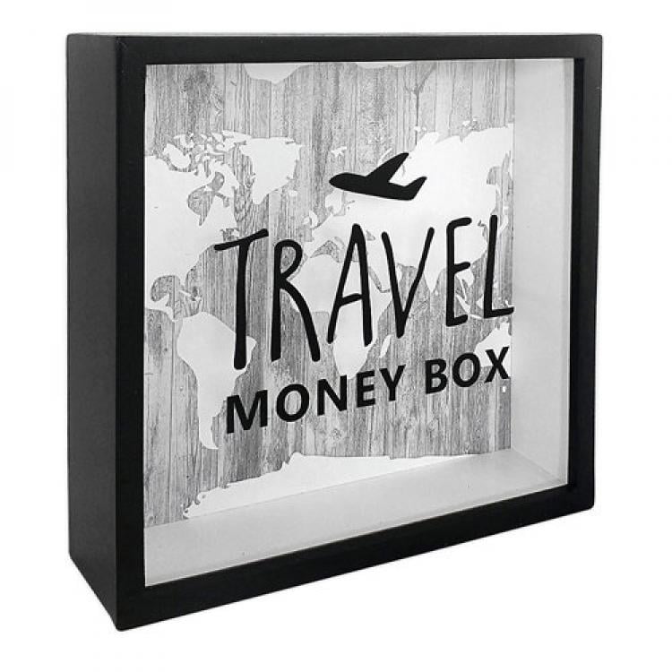 Деревянная копилка для денег Travel money box