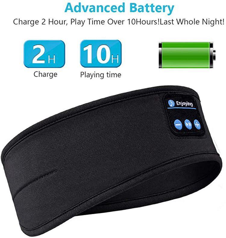 Повязка на голову Jiansu с Bluetooth наушниками Черный (10417183) - фото 3