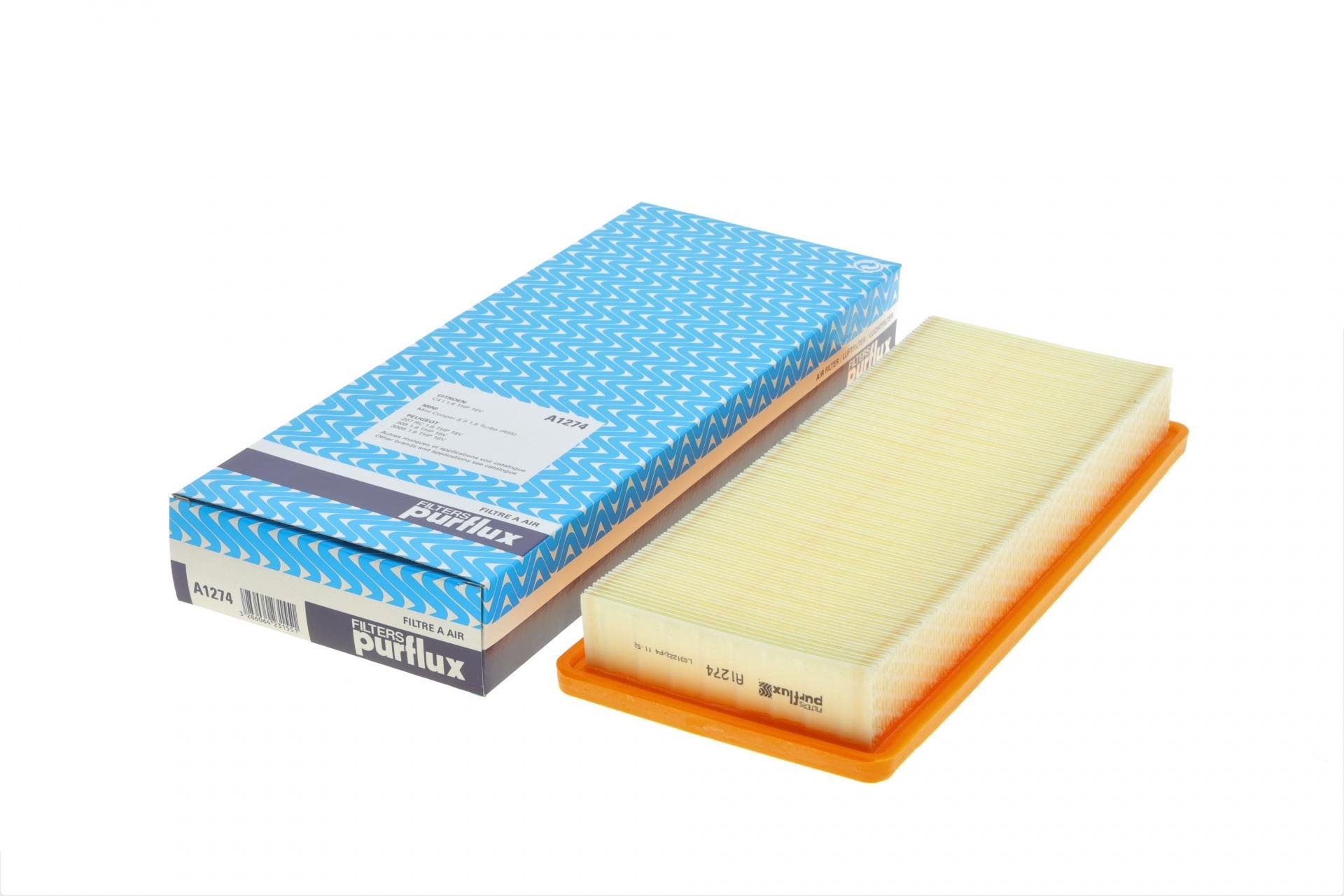 Фильтр воздушный PURFLUX для Citroen C4/Peugeot 208 1,6THP/GTI 06- (A1274)