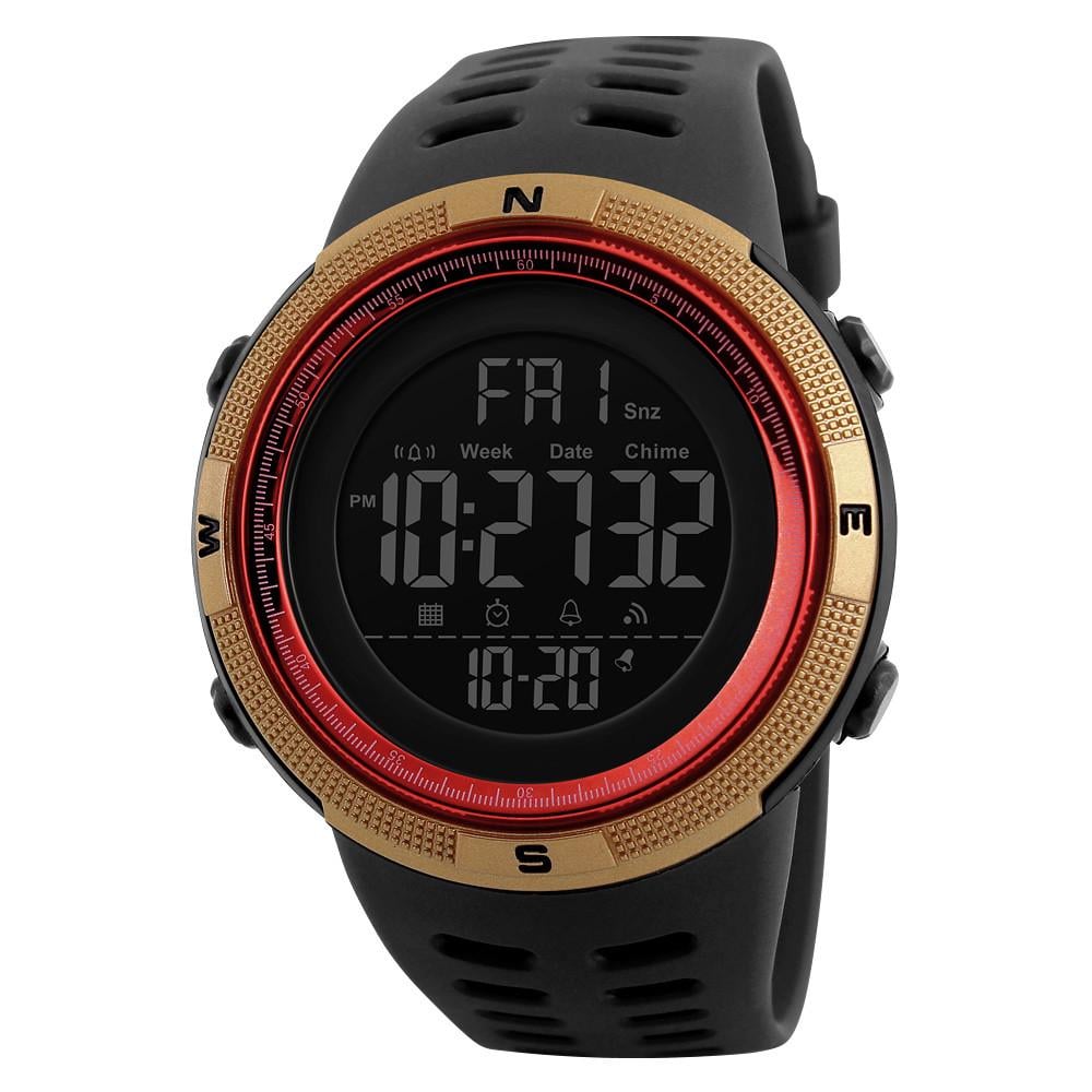 Годинник наручний чоловічий Skmei 1251 1251GDRD Gold/Red (12295)