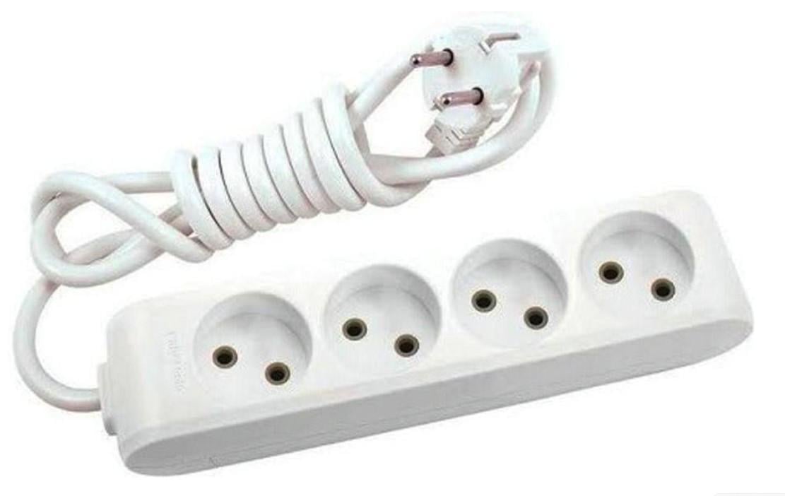 Подовжувач Panasonic WLTB02432GR-UA X-tendia 4 гнізда 3 м з захистними шторками Сірий