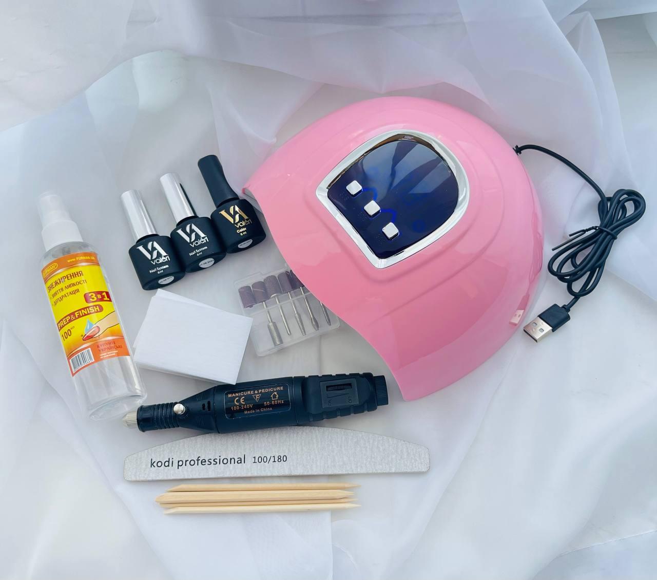 Набір стартовий для манікюру Valeri з лампою з USB проводом та фрезером-ручкою - фото 2 Набір стартовий для манікюру Valeri з лампою з USB проводом та фрезером-ручкою - фото 2