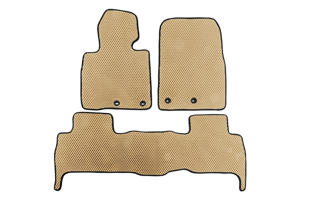 Автоковрики Digital Designs Toyota Land Cruiser 200 2007- 3 шт. Бежевый (2482811873)