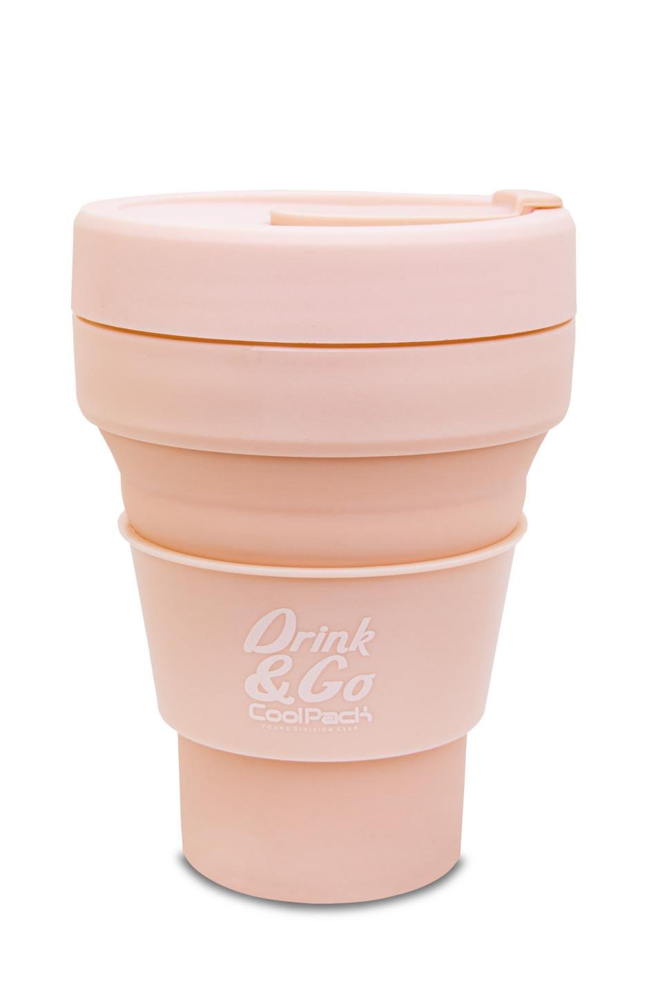 Стакан COOLPACK Pastel Powder для воды силиконовый 355 мл Peach (Z13650)