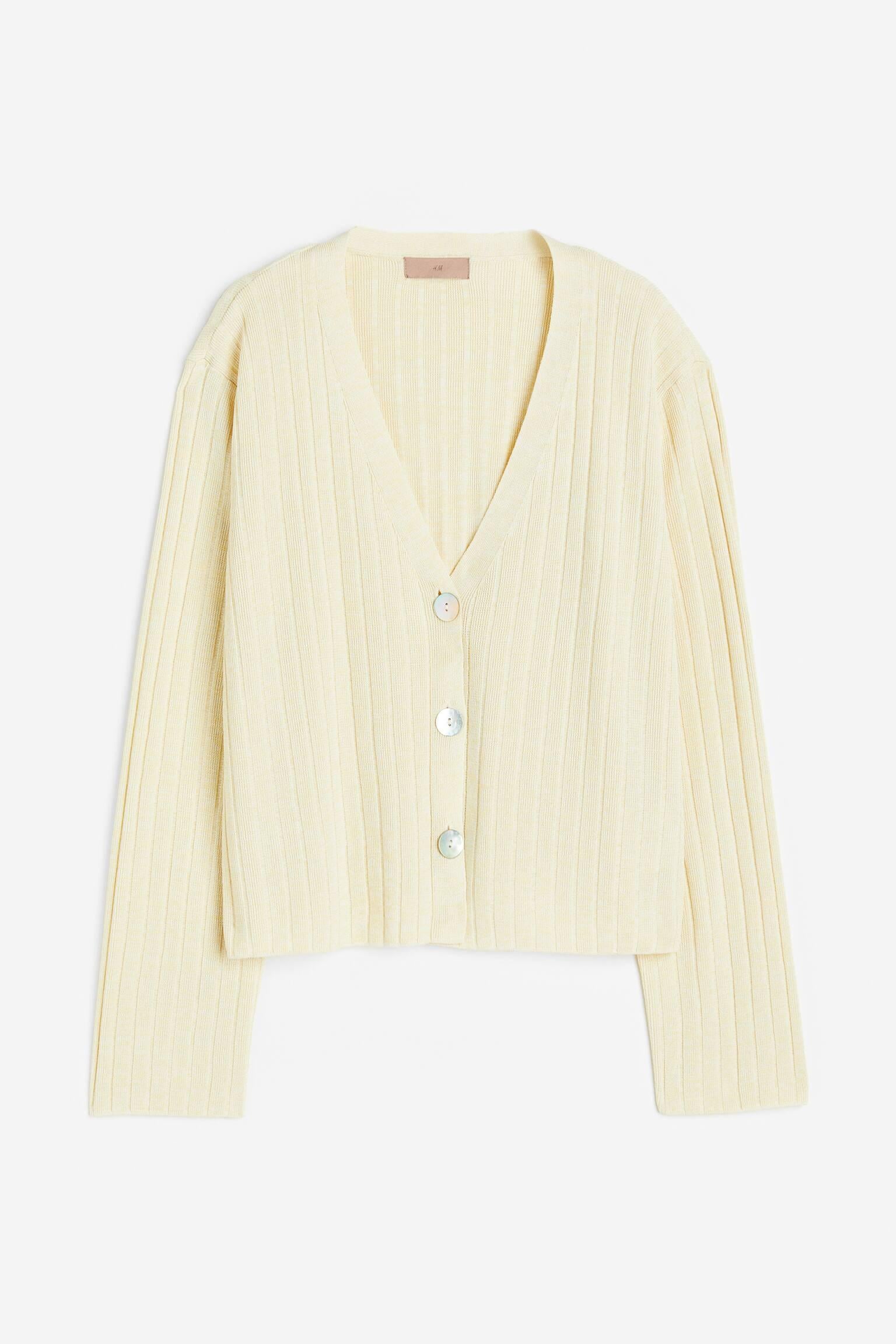Кардиган H&M Меланж S Світло-бежевий (X6021150505)