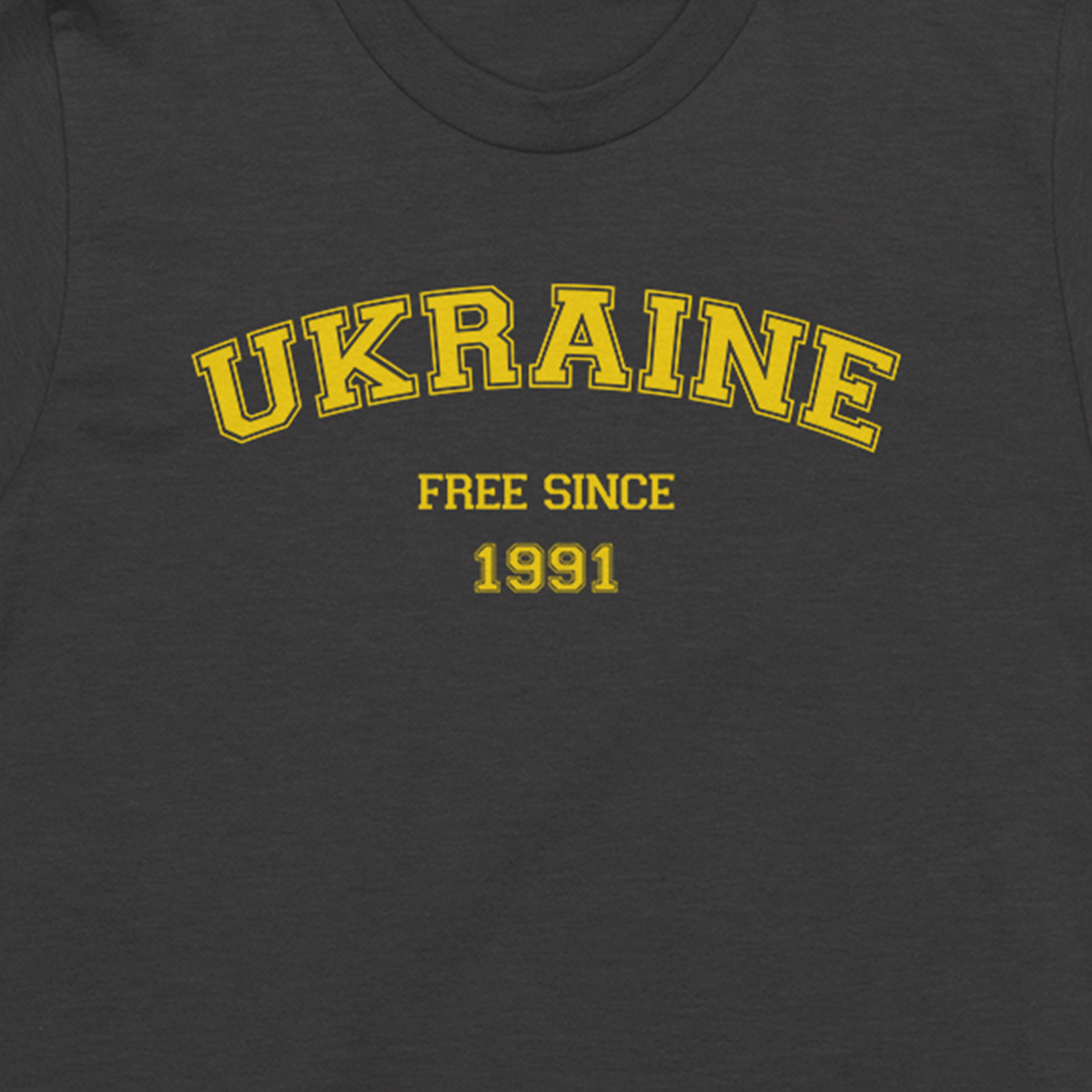 Футболка женская Ufree s Вільна Україна з 1991 XXL Меланж/Темно-серый (20013-3W-XXL) - фото 2