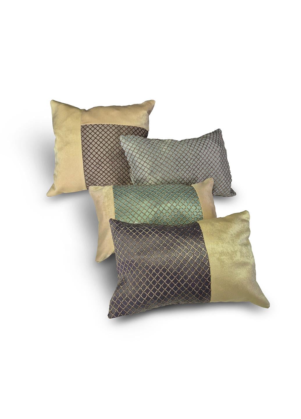 Комплект декоративних подушок Firanka Geometric 32х20 см 2 шт./33х22 см/32х30 см 4 од. Різнокольоровий (п_0838)