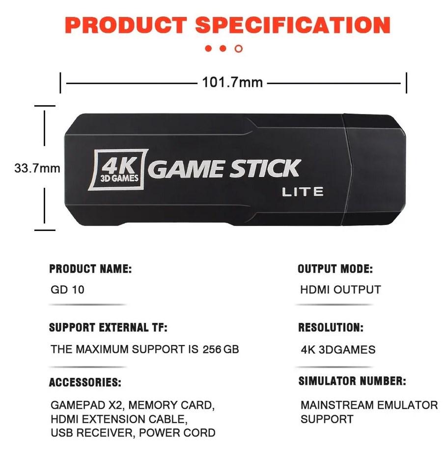 Ігрова консоль 128Gb 41000+ ігор GD10 PRO HD приставка з 4 батарейками (1548) - фото 2 Ігрова консоль 128Gb 41000+ ігор GD10 PRO HD приставка з 4 батарейками (1548) - фото 2