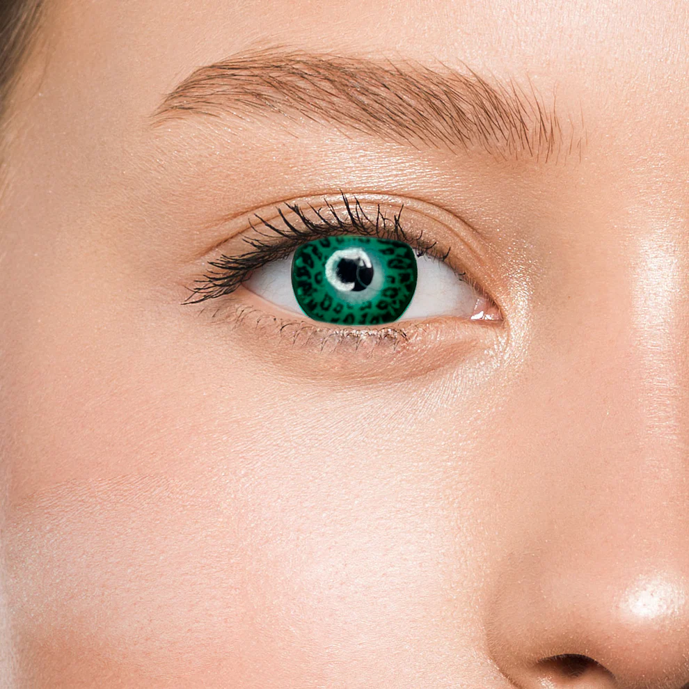 Контактные линзы зеленые Elite Lens Грин Леон +0,00 14,5 мм 2 шт. Зеленый (25906566)