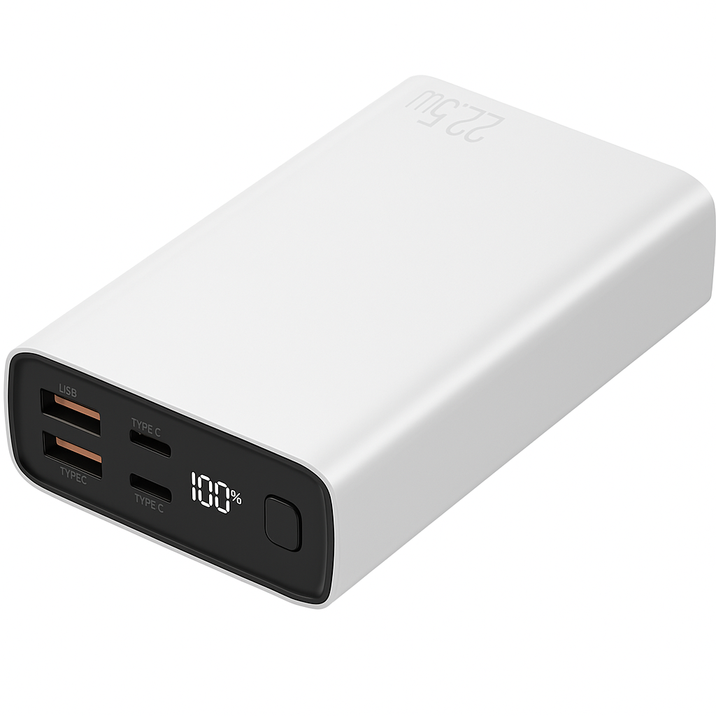 Повербанк Proove Hyper Flux Plus 22,5 Вт 20000 mAh Type-C USB White (27316738) - фото 1 Повербанк Proove Hyper Flux Plus 22,5 Вт 20000 mAh Type-C USB White (27316738) - фото 1