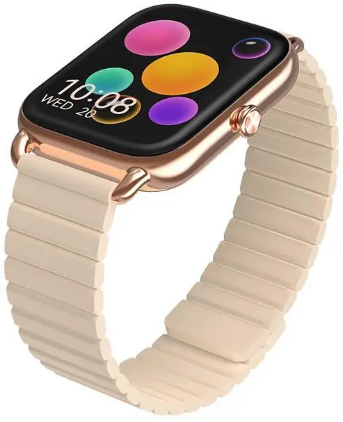 Смарт-часы Haylou RS4 PLUS с магнитным ремешком Gold - фото 2