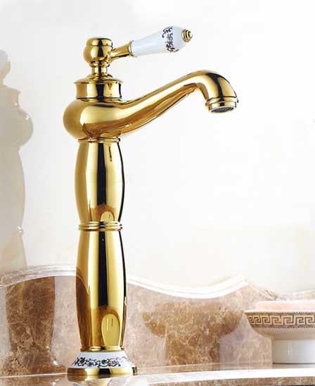 Смеситель для раковины Art Design Big Deco Gold Золотой (0169-3BG)