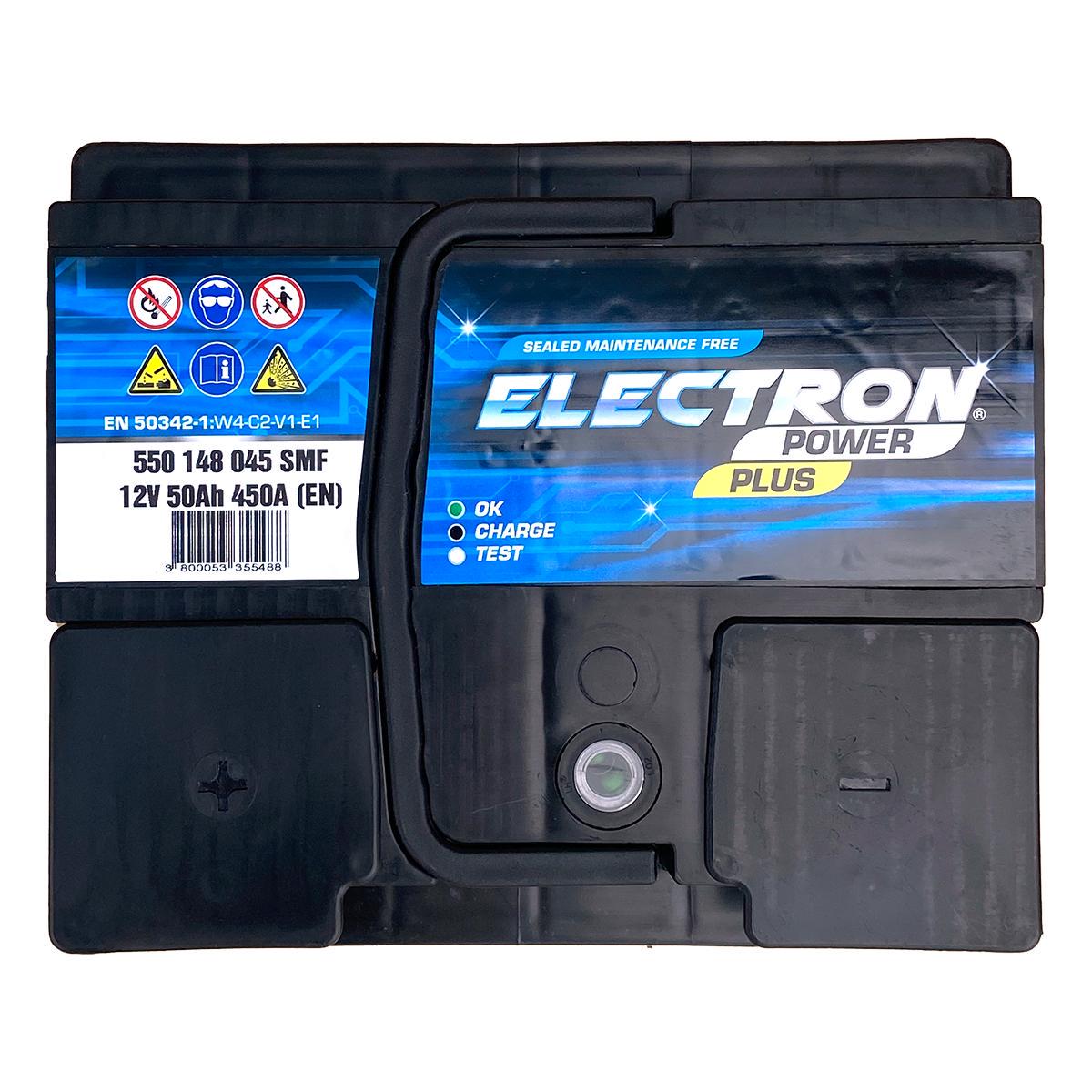 Акумулятор автомобільний ELECTRON POWER PLUS 550148045SMF 6СТ-50Ah Аз 450А (170620) - фото 3 Акумулятор автомобільний ELECTRON POWER PLUS 550148045SMF 6СТ-50Ah Аз 450А (170620) - фото 3