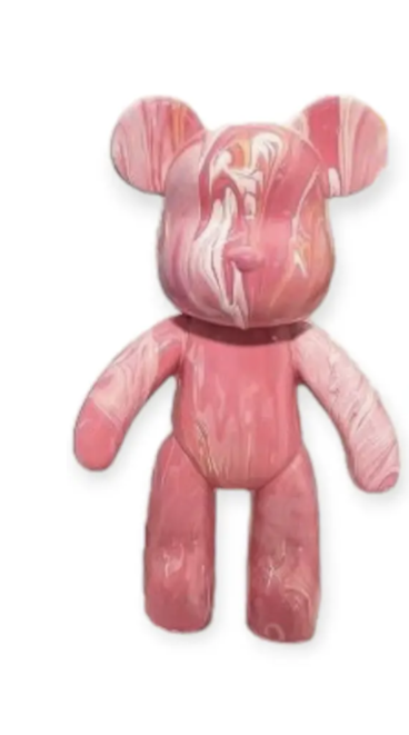 Флюидный мишка DIY Creative Fluid Bear 23см с красками 3 шт.