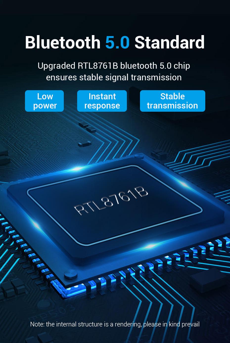 Адаптер Vention Bluetooth 5.0 приймач-передавач USB Чорний (CDSB0) - фото 3