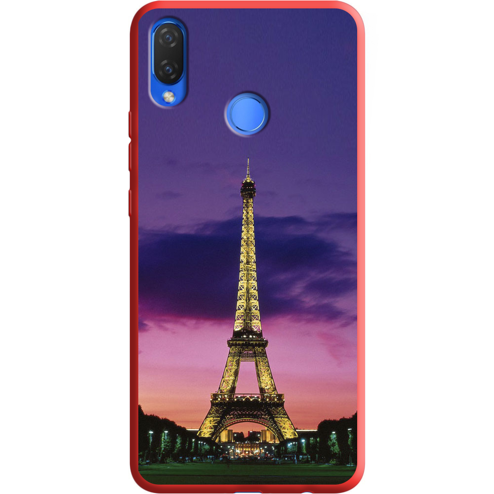 Чехол Boxface Huawei P Smart Plus Полночь в Париже Красный силикон (34912-up964-36133)