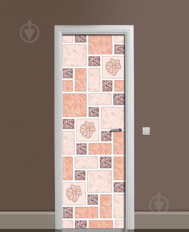 Наклейка на дверь Zatarga «Маковый акцент» 650х2000 мм виниловая 3Д наклейка декор самоклеящаяся