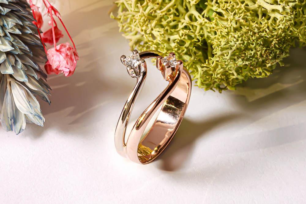 Каблучка з білого та червоного золота (2244886280)