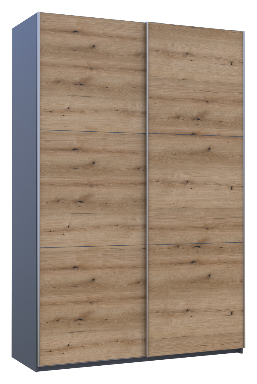 Шафа-купе двохдверна Doros G-Caiser 160х60х240 см Графіт/Дуб Евок (DRS-011039)