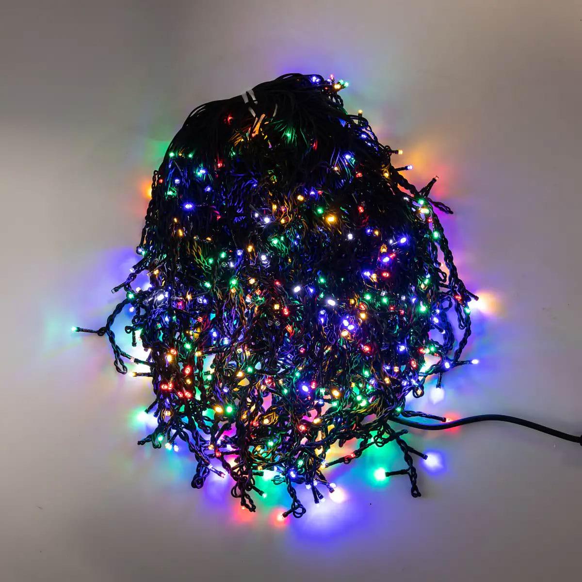 Гирлянда уличная Бахрома 50MBML 50 м 840 LED Черный/Мультиколор (29912619)