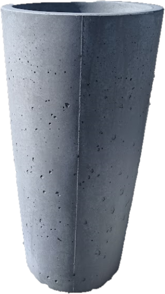 Горщик бетонний Міцно Гало L 780х400 мм Сірий (10527) - фото 3 Горщик бетонний Міцно Гало L 780х400 мм Сірий (10527) - фото 3