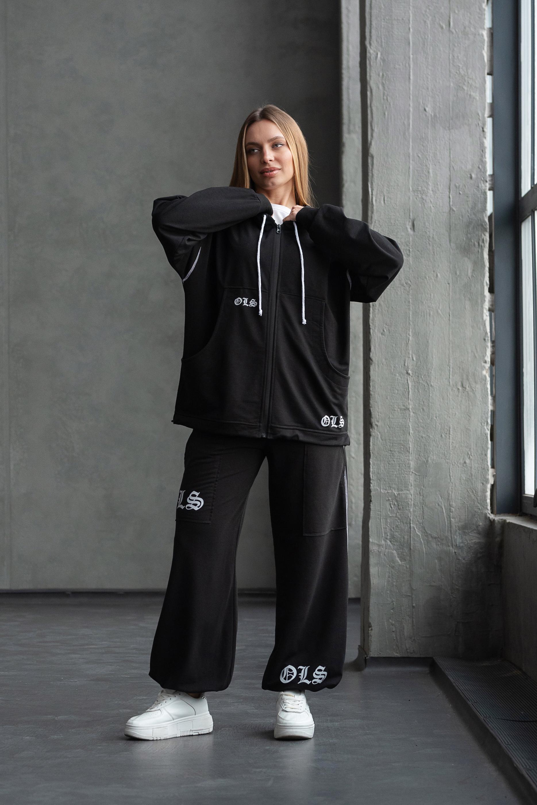 Спортивный костюм женский Милена р. 58 Черный (2288072882)